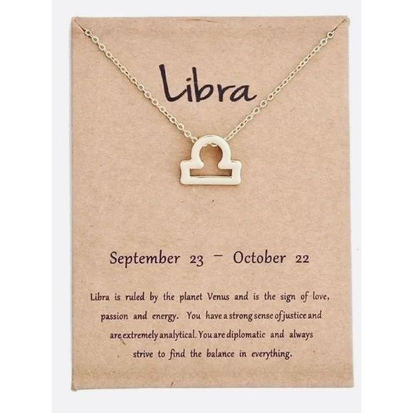Virgo GOLD ZODIAC STAR SIGN HOROSCOPE NECKLACE - Picture 1 of 10